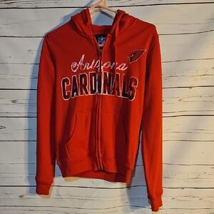 Arizona Cardinals NFL Full‎ Zip Hoodie Sweatshirt Womens ,Small